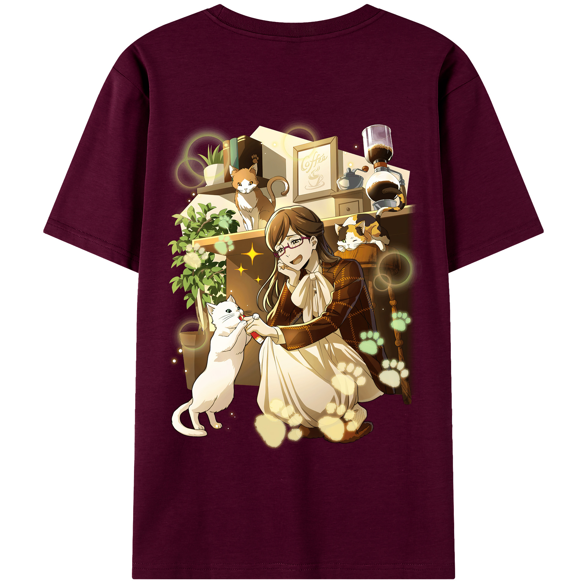 （画像用） 文豪ストレイドッグス Bungo Stray Dogs レディース半袖Tシャツ(バックプリント)
